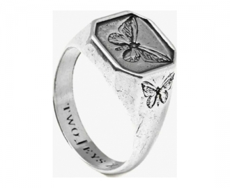 twojeys anel butterfly effect silver